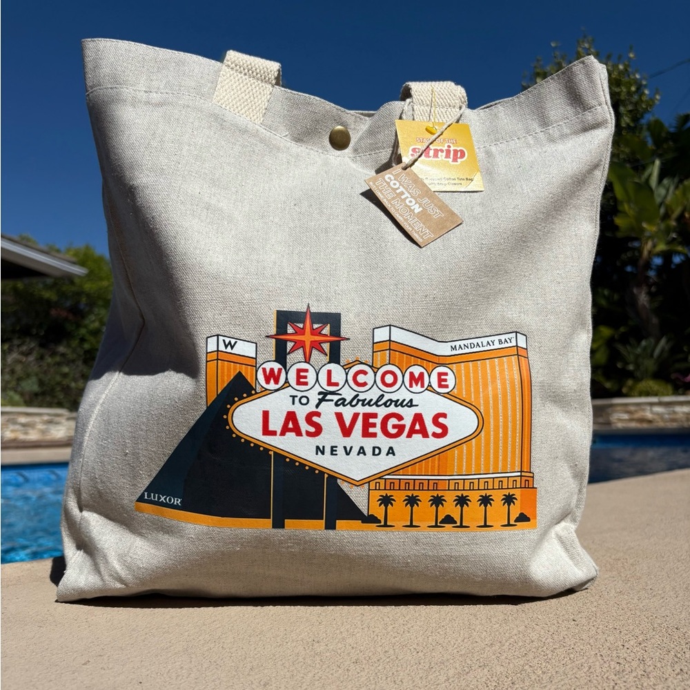 Las Vegas Cotton Tote Bag